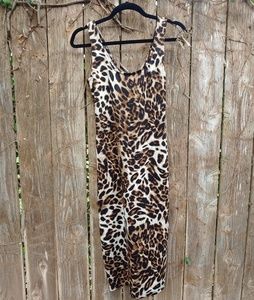 ANIMAL PRINT LONG DRESS